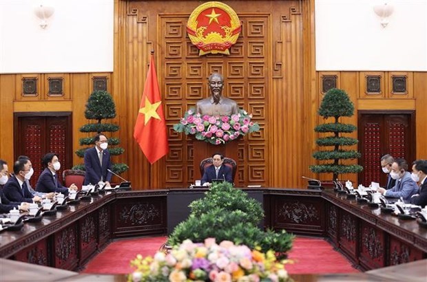 Премьер-министр Фам Минь Тьинь устроил прием для посла Южнои Кореи во Вьетнаме hinh anh 2