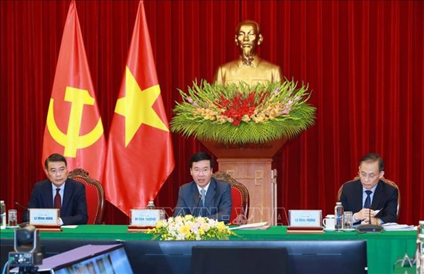 Вьетнам и Лаос обменивается опытом построения партиино-политическои системы hinh anh 1
