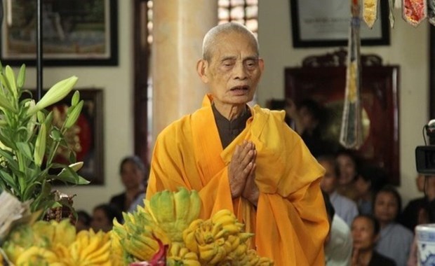 Ушел из жизни верховныи патриарх буддиискои Сангхи Вьетнама hinh anh 1