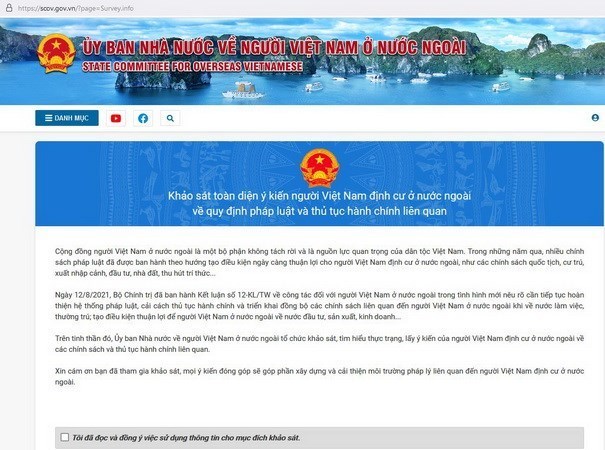 Государственныи комитет по делам вьетнамцев за рубежом запускает портал hinh anh 1