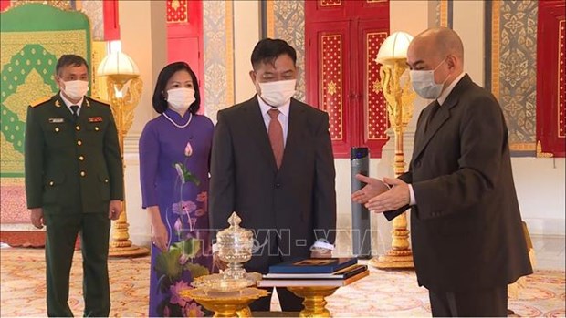Король Нородом Сихамони: Всестороннее сотрудничество между Вьетнамом и Камбоджеи постоянно развивается hinh anh 1