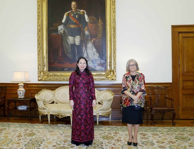 Вице-президент Во Тхи Ань Суан имела встречу с руководителем Национального собрания Португалии - Участие в Бизнес-семинаре hinh anh 1