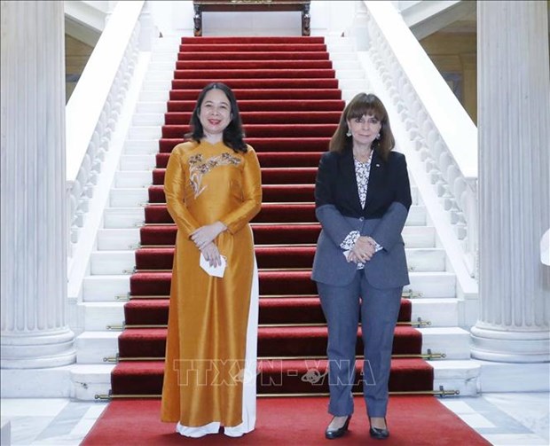 Вице-президент Во Тхи Ань Суан посетила с официальным визитом в Греческую Республику hinh anh 1
