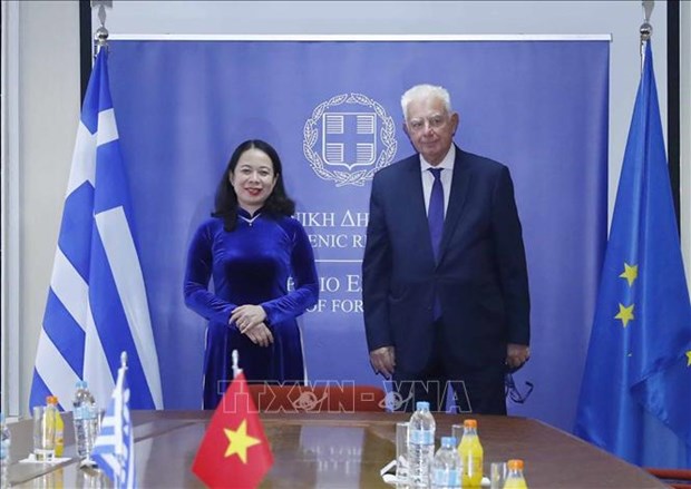 Вице-президент Во Тхи Ань Суан завершила официальныи визит в Грецию hinh anh 1