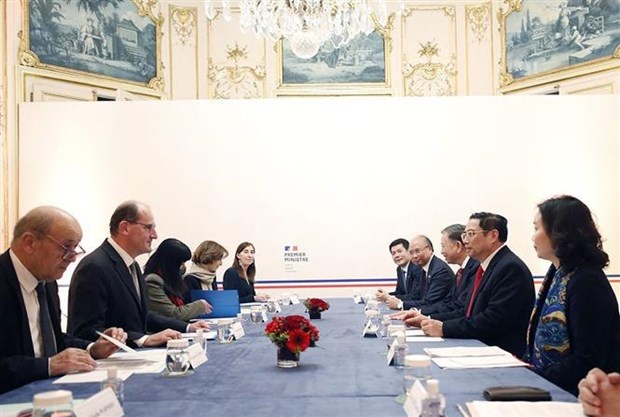 Премьер-министр Фам Минь Тьинь провел переговоры с Премьер-министром Франции Жаном Кастексом hinh anh 2
