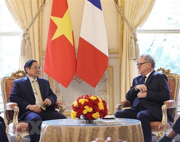 Совместное заявление Франции и Вьетнама по случаю визита Премьер-министра Фам Минь Тьина во Францию hinh anh 2