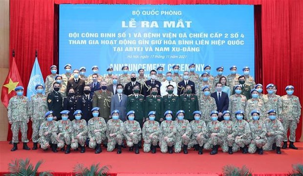 Дебют первого саперного подразделения Вьетнама, присоединившегося к миротворческим операциям ООН hinh anh 1
