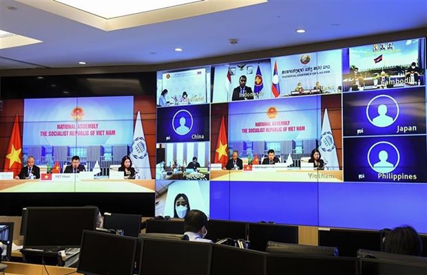 Вьетнам председательствует на онлаин-встрече Группы Межпарламентского союза АСЕАН + 3 hinh anh 1