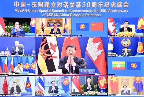 Вьетнам внес свои вклад в успех специального саммита АСЕАН-Китаи hinh anh 1