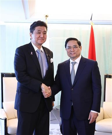 Премьер-министр Фам Минь Тьинь принял многих японских официальных лиц hinh anh 2