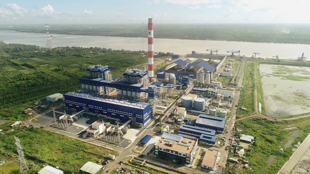 Petrovietnam объявила о завершении строительства энергоблока № 1 ТЭС Шонгхау и установке памятнои таблички hinh anh 1