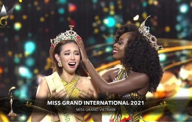 Вьетнамская красавица стала победительницеи конкурса «Мисс Гранд Интернешнл-2021» hinh anh 1