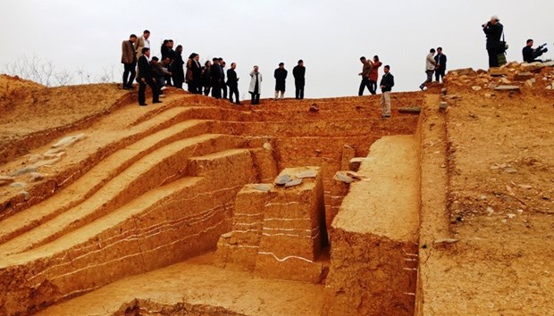 Обнаружены следы уникальнои архитектуры в центре Цитадели династии Хо (Тханьхоа) hinh anh 1
