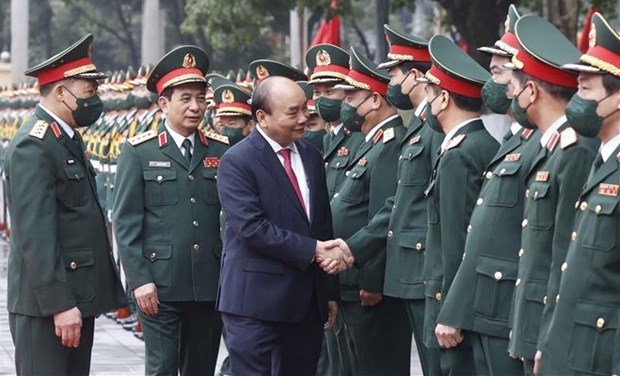 Президент призвал к более активному развитию военного искусства и культуры hinh anh 1