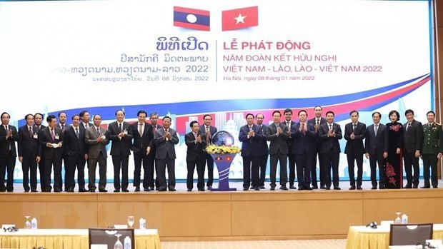 Премьер-министры открыли Год солидарности и дружбы Вьетнам-Лаос и Лаос-Вьетнам hinh anh 2