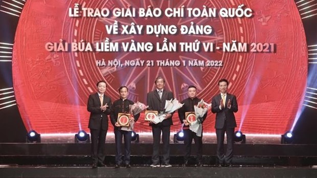 Церемония вручения национальнои премии прессы в области партииного строительства hinh anh 1