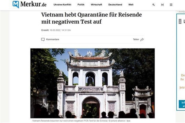 Немецкие СМИ освещают возобновление международного туризма во Вьетнаме hinh anh 1