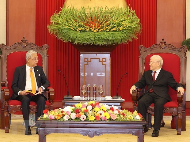 Генеральныи секретарь Нгуен Фу Чонг принял премьер-министра Малаизии hinh anh 1