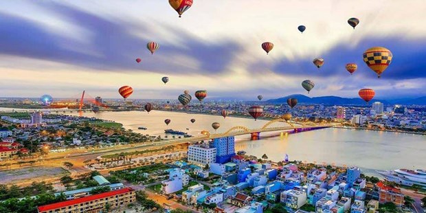 Дананг встречает иностранных туристов фестивалем воздушных шаров hinh anh 1