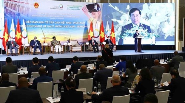 Открытие вьетнамско-французского экономического форума высокого уровня hinh anh 1