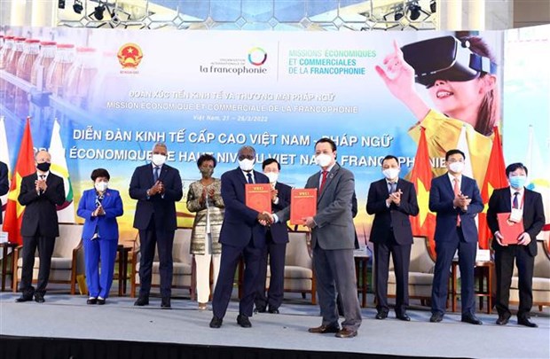 Открытие вьетнамско-французского экономического форума высокого уровня hinh anh 2