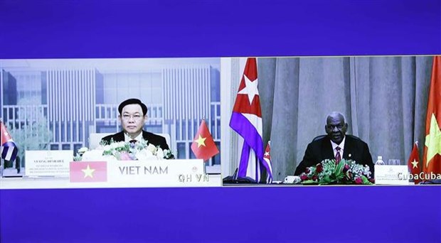 Высшие законодатели Вьетнама и Кубы провели онлаин-переговоры hinh anh 1