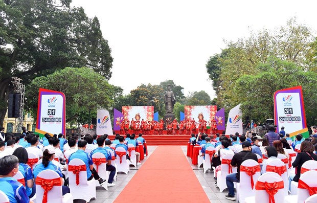 В Ханое состоялась церемония запуска обратного отсчета 31 дня до 31-х Игр Юго-Восточнои Азии hinh anh 1