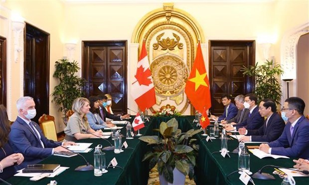Министры иностранных дел Вьетнама и Канады ищут способы активизировать двустороннее партнерство hinh anh 2