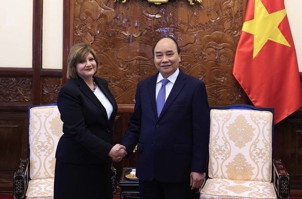 Президент Вьетнама Нгуен Суан Фук принял верительные грамоты у послов Беларуси и Египта hinh anh 2