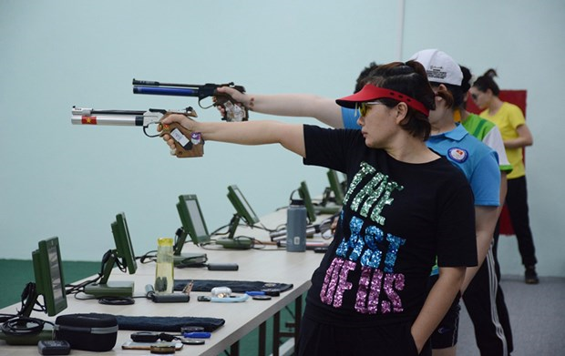 Вьетнам победил в соревнованиях по тестовои стрельбе - путь к SEA Games 31 hinh anh 1