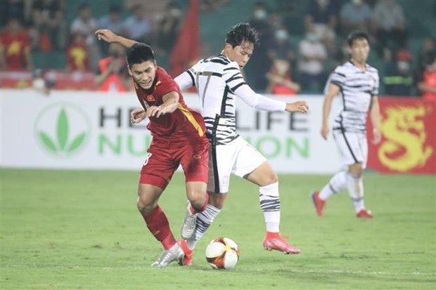 Сборная U23 Вьетнама сыграла вничью 1:1 с U20 РК в товарищеском матче hinh anh 2