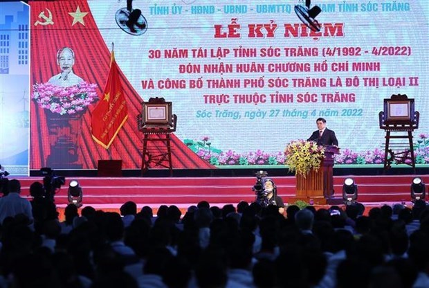 Премьер-министр принял участие в праздновании 30-летия восстановления Шокчанга hinh anh 1