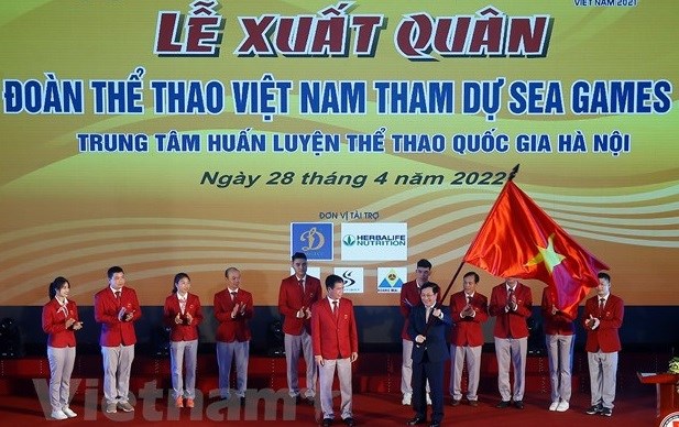 Вьетнамская спортивная делегация поставила цель возглавить медальныи реитинг на SEA Games 31 hinh anh 1