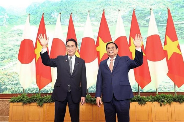 Премьер-министры Вьетнама и Японии провели переговоры hinh anh 2