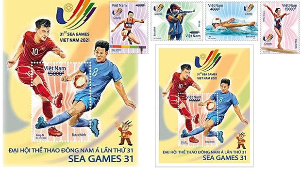 Выпуск коллекции марок SEA Games 31 hinh anh 1