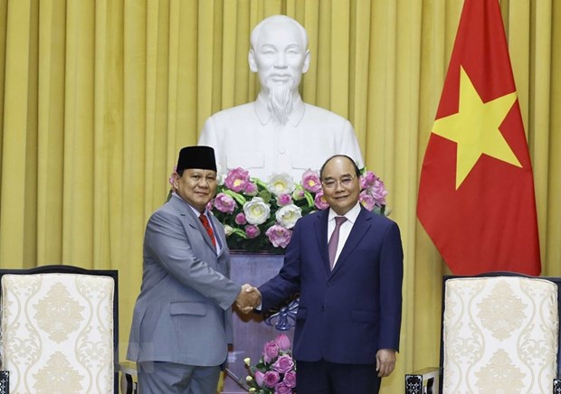 Президент Нгуен Суан Фук принял министра обороны Индонезии hinh anh 1