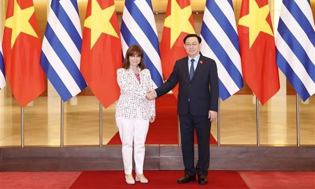 Председатель НС Выонг Динь Хюэ имел встречу с президентом Греции hinh anh 2