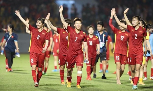SEA Games 31: Вьетнам победил Мьянму в полуфинале женского футбола hinh anh 2
