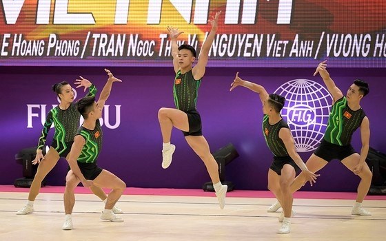 Вьетнам выиграл золото на чемпионате мира по аэробике hinh anh 2