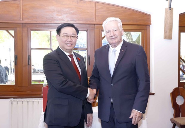 Председатель НС Вьетнама посетил венгерскии город Альбертирша hinh anh 1