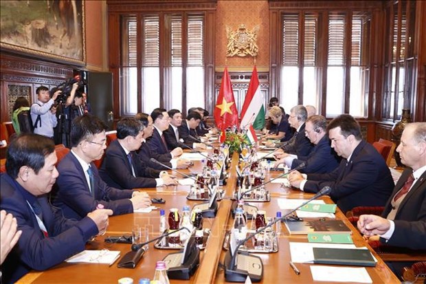 Председатель НС Выонг Динь Хюэ и председатель НС Ласло Кевер подписали новое соглашение о парламентском сотрудничестве hinh anh 3