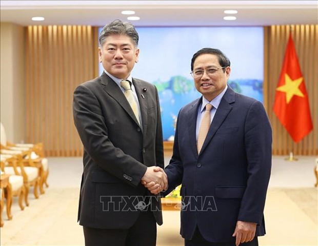 Премьер-министр Фам Минь Тьинь принял министра юстиции Японии hinh anh 2