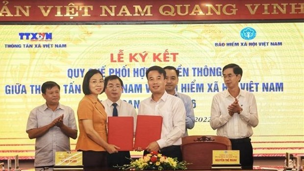 Вьетнамское информационное агентство и Служба страхования Вьетнама сотрудничают в распространению политики hinh anh 1