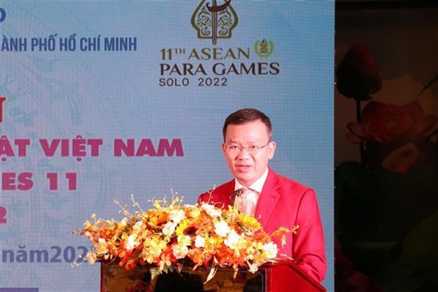 Церемония проводов вьетнамскои делегации на Паралимпииские игры АСЕАН hinh anh 2