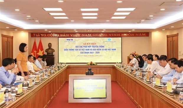 Вьетнамское информационное агентство и Служба страхования Вьетнама сотрудничают в распространению политики hinh anh 2