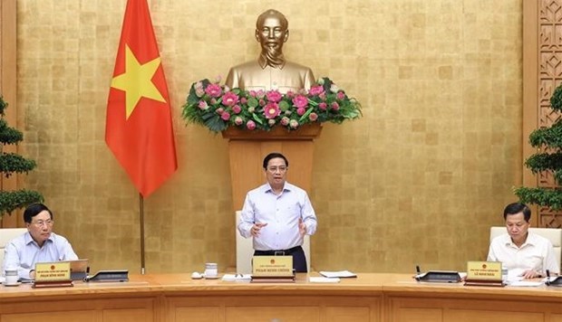 Состоялось очередное июльское заседание правительства под председательством премьер-министра Фам Минь Тьиня hinh anh 1