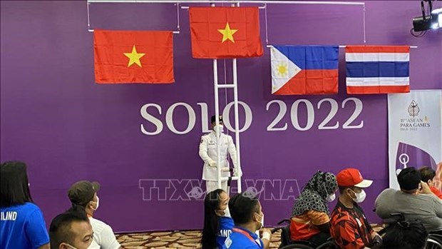 Вьетнам занимает третье место на Паралимпииских играх АСЕАН 2022 года hinh anh 1