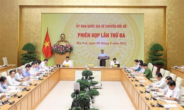 Премьер-министр провел третье заседание Национального комитета по цифровои трансформации hinh anh 1