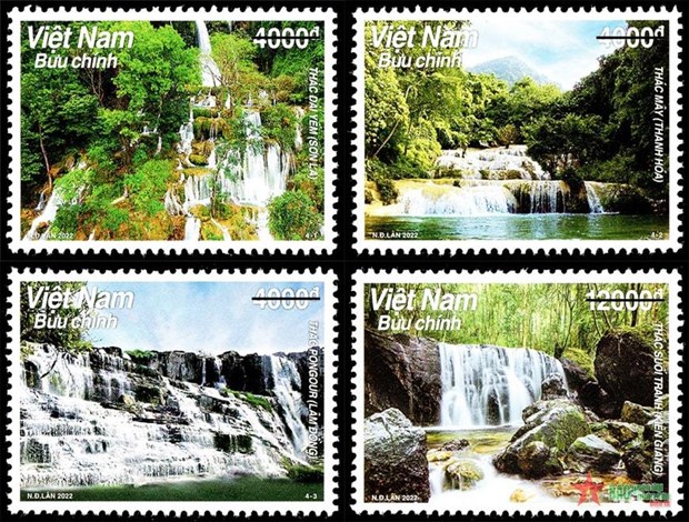 Выпуск коллекции марок о 4 знаменитых водопадах Вьетнама hinh anh 2