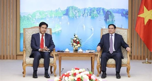 Премьер-министр Фам Минь Тьинь принял министра юстиции Лаоса Фаиви Сибуалифа hinh anh 1